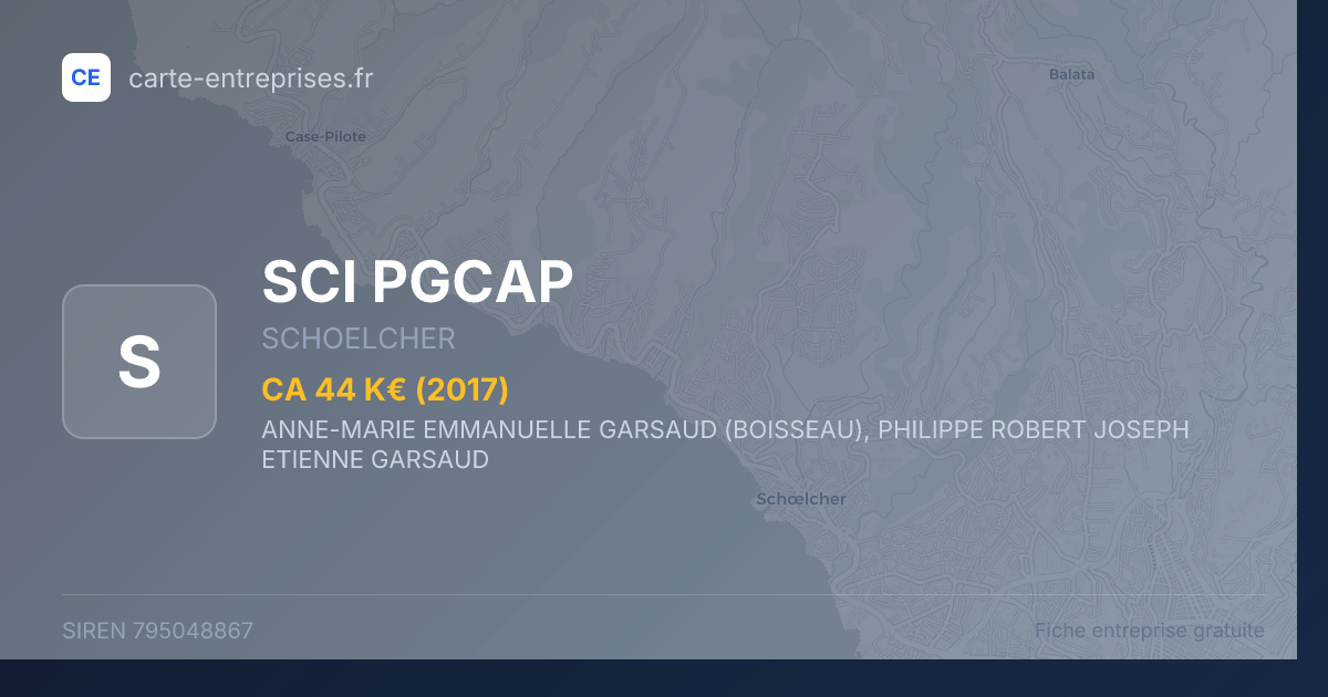 SCI PGCAP — 795048867 — fiche entreprise