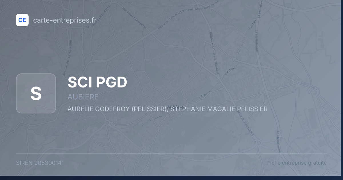 SCI  PGD — 905300141 — fiche entreprise
