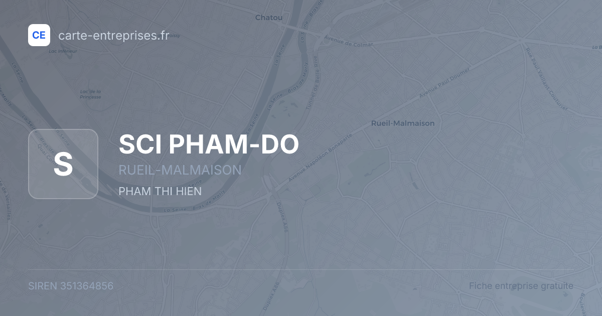 SCI PHAM-DO — 351364856 — fiche entreprise