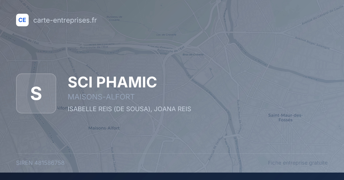 SCI PHAMIC — 481586758 — fiche entreprise