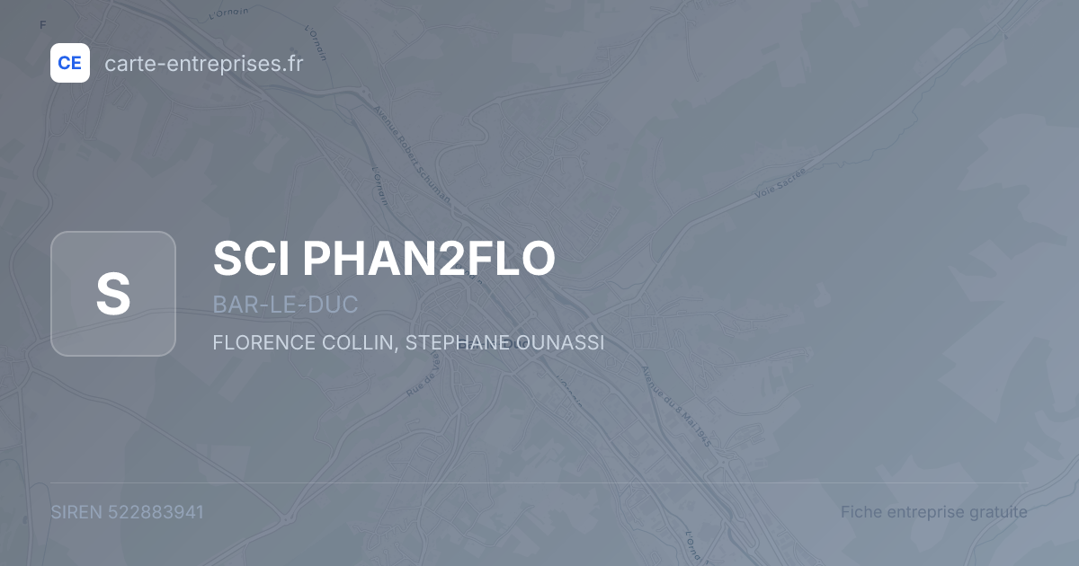 SCI PHAN2FLO — 522883941 — fiche entreprise