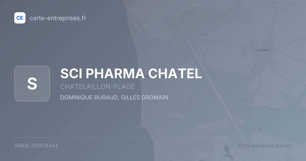 SCI PHARMA CHATEL — 330013244 — fiche entreprise