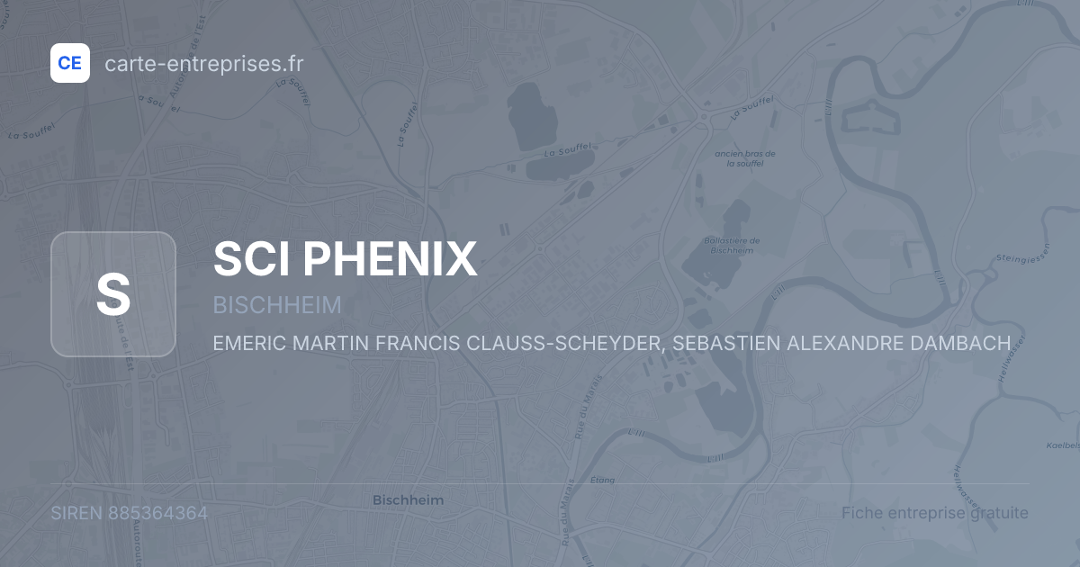 SCI PHENIX — 885364364 — fiche entreprise