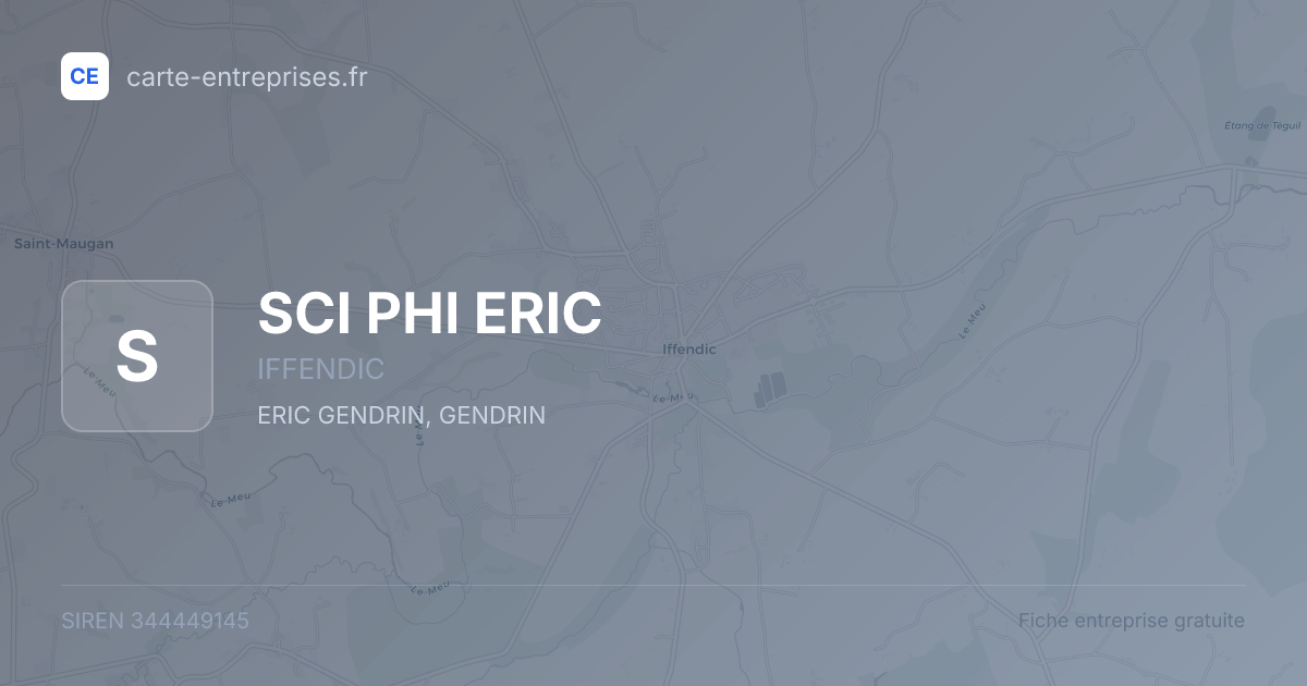 SCI PHI ERIC — 344449145 — fiche entreprise