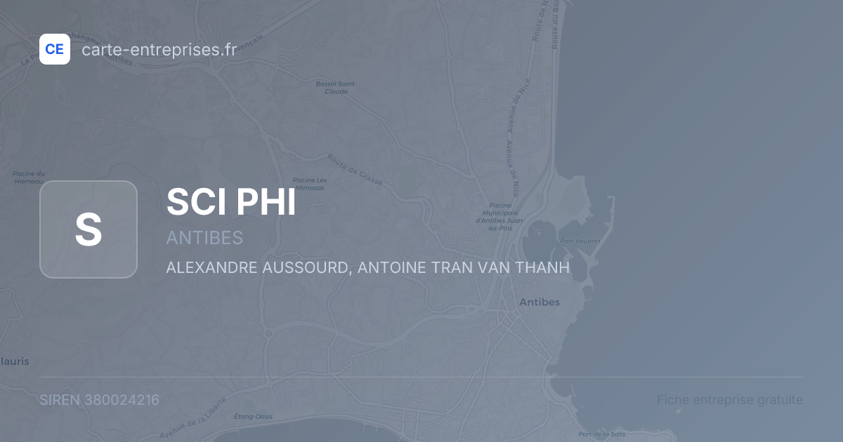 SCI PHI — 380024216 — fiche entreprise