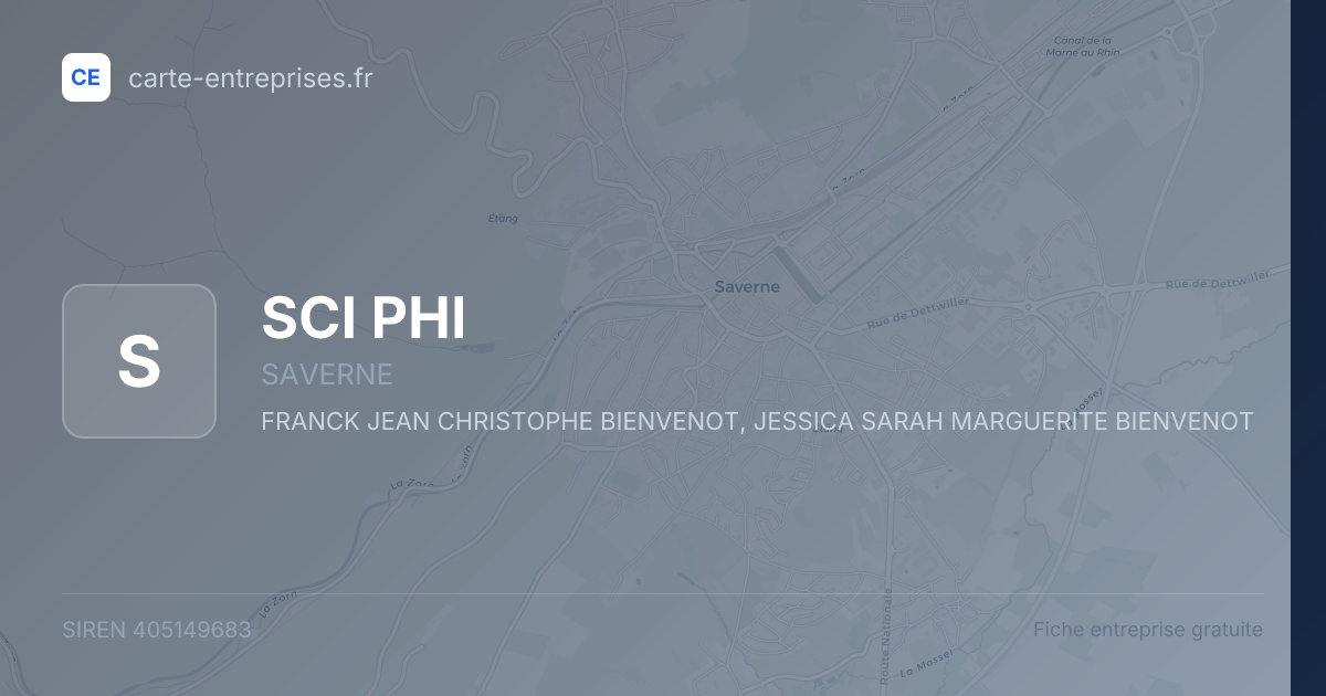 SCI PHI — 405149683 — fiche entreprise