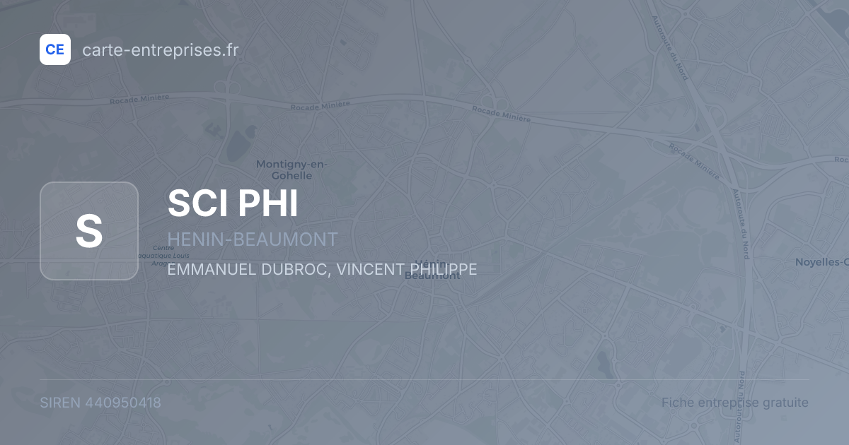 SCI PHI — 440950418 — fiche entreprise