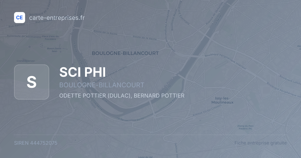 SCI PHI — 444752075 — fiche entreprise