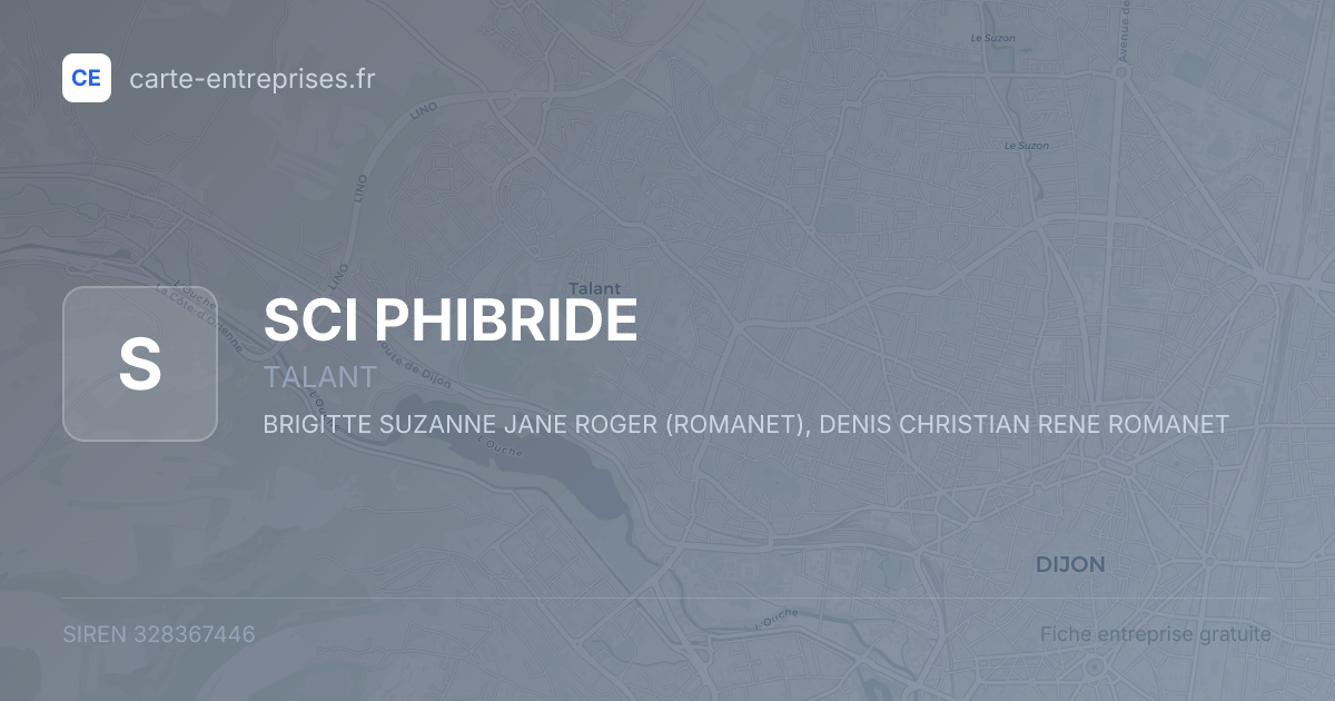 SCI PHIBRIDE — 328367446 — fiche entreprise