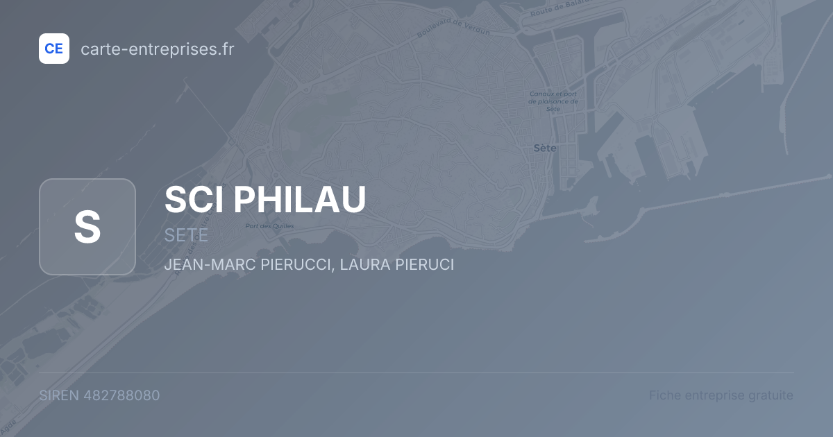 SCI PHILAU — 482788080 — fiche entreprise