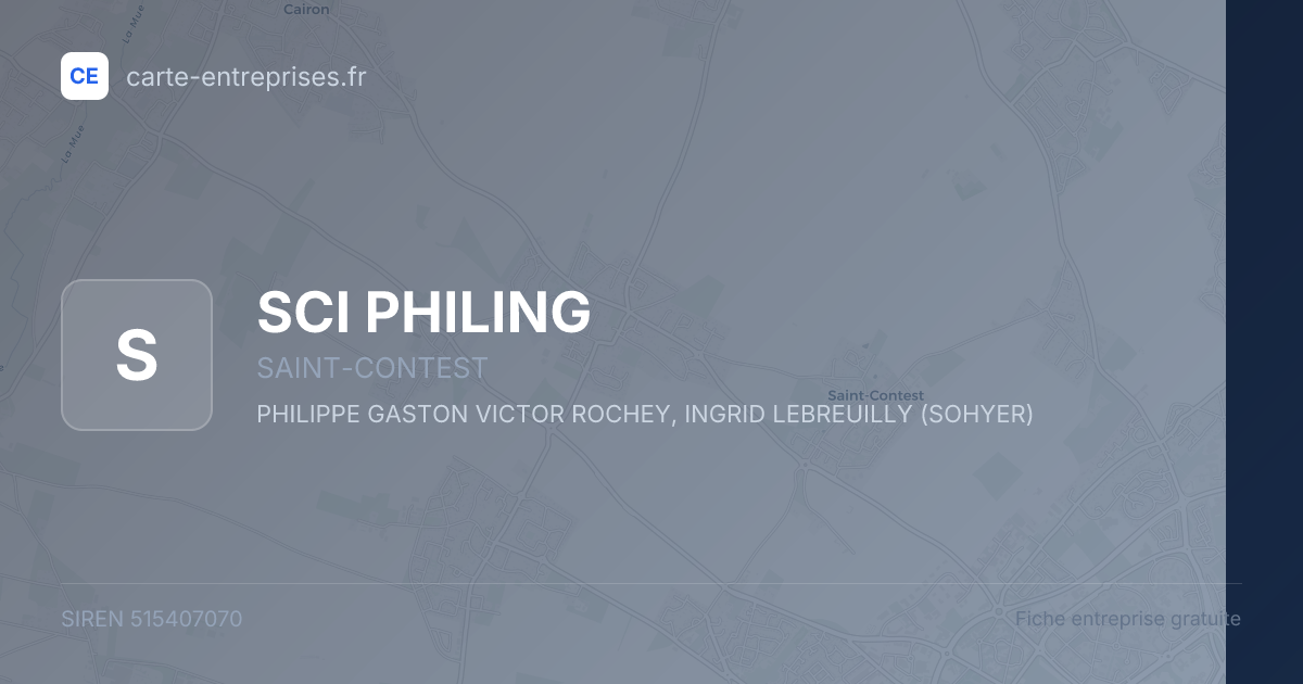SCI PHILING — 515407070 — fiche entreprise