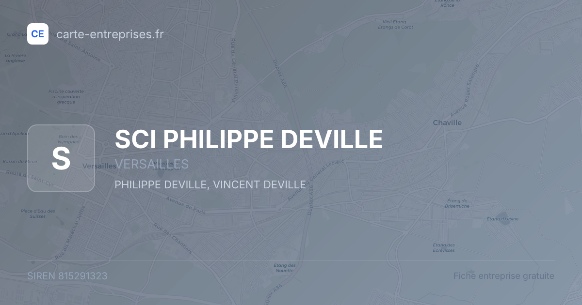 SCI PHILIPPE DEVILLE — 815291323 — fiche entreprise