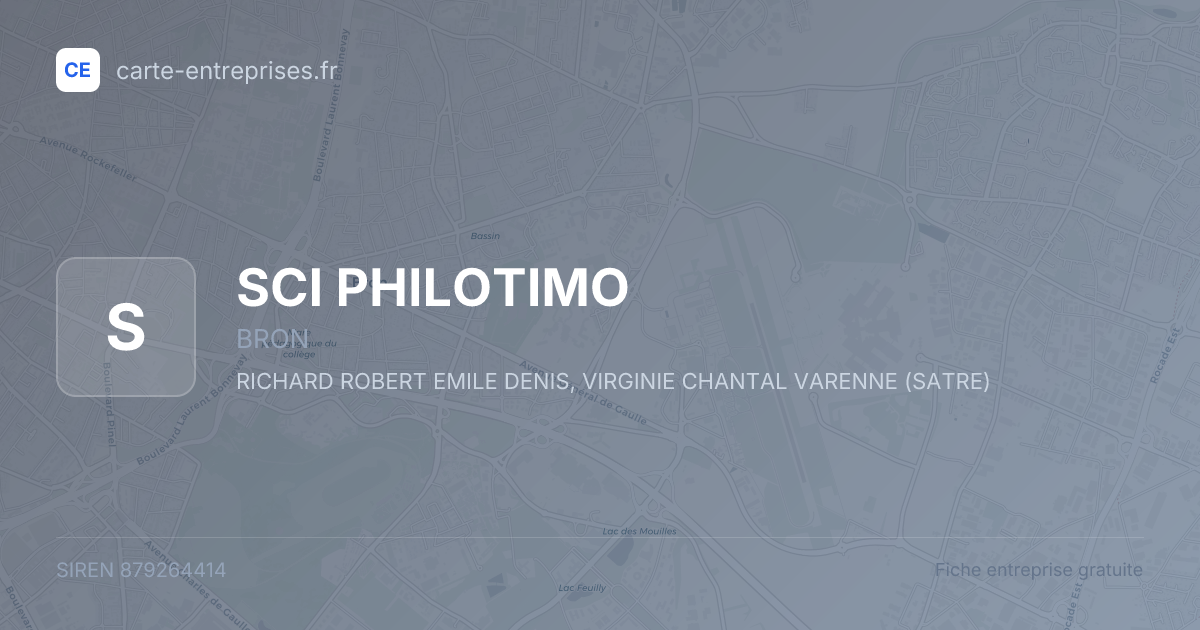 SCI PHILOTIMO — 879264414 — fiche entreprise