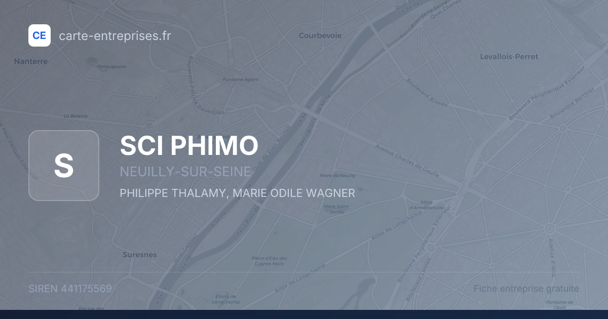 SCI PHIMO — 441175569 — fiche entreprise