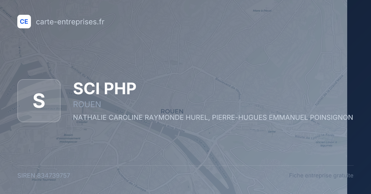 SCI PHP — 834739757 — fiche entreprise