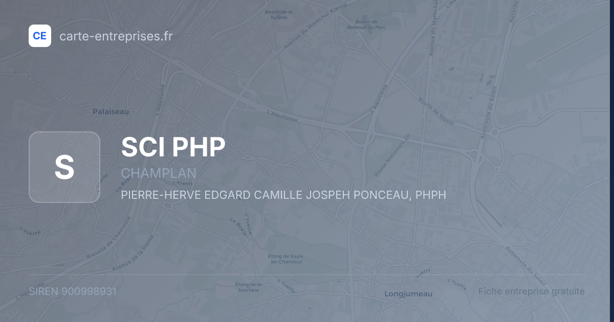 SCI PHP — 900998931 — fiche entreprise
