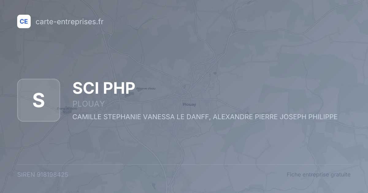 SCI PHP — 918198425 — fiche entreprise