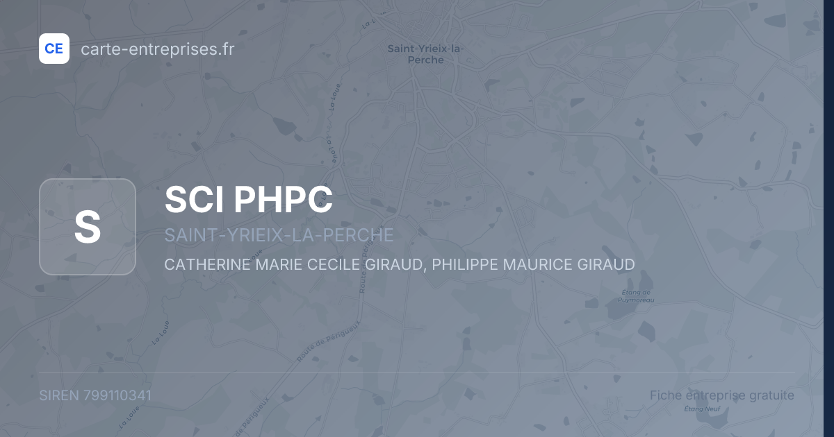 SCI PHPC — 799110341 — fiche entreprise
