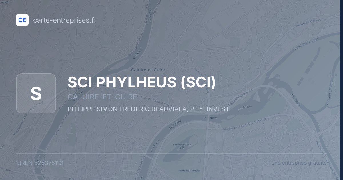 SCI PHYLHEUS (SCI) — 828375113 — fiche entreprise