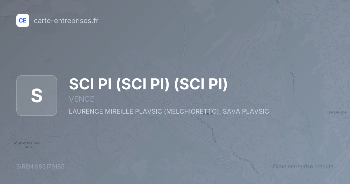SCI PI (SCI PI) (SCI PI) — 983179185 — fiche entreprise