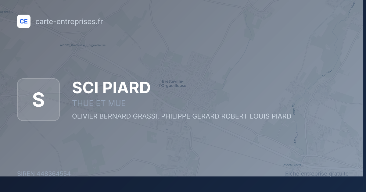 SCI PIARD — 448364554 — fiche entreprise
