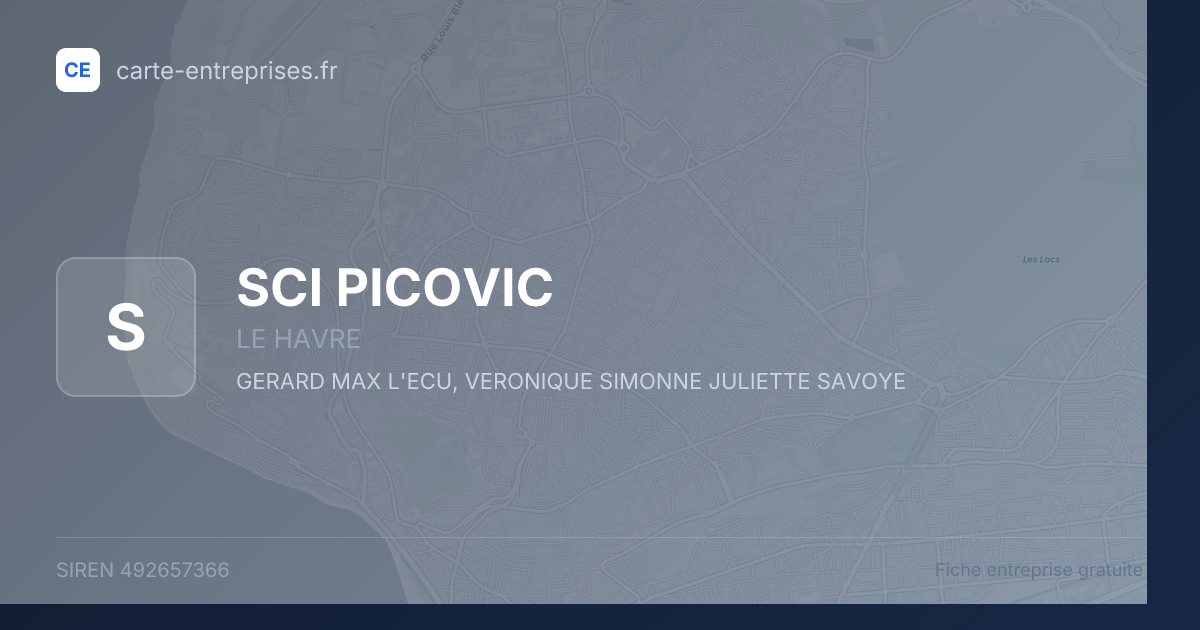 SCI PICOVIC — 492657366 — fiche entreprise