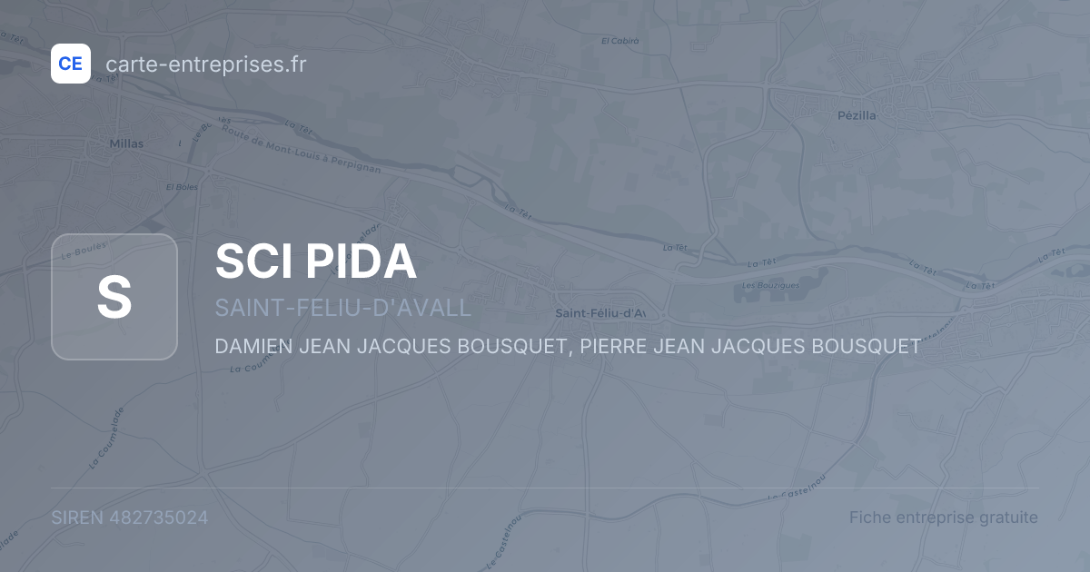 SCI PIDA — 482735024 — fiche entreprise