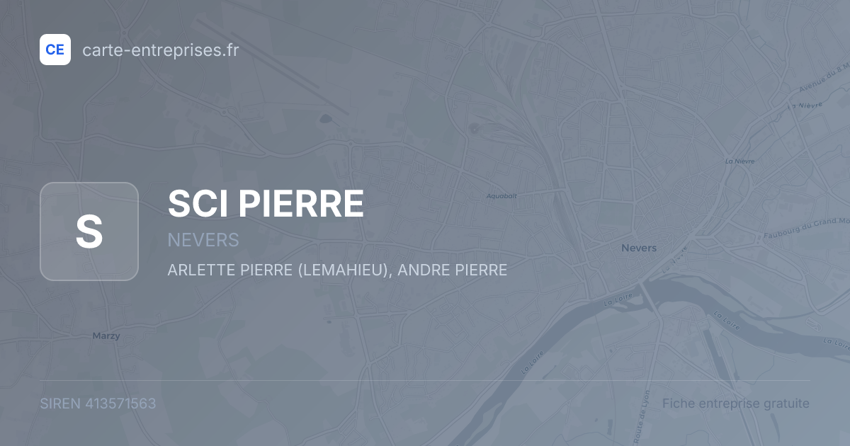 SCI PIERRE — 413571563 — fiche entreprise