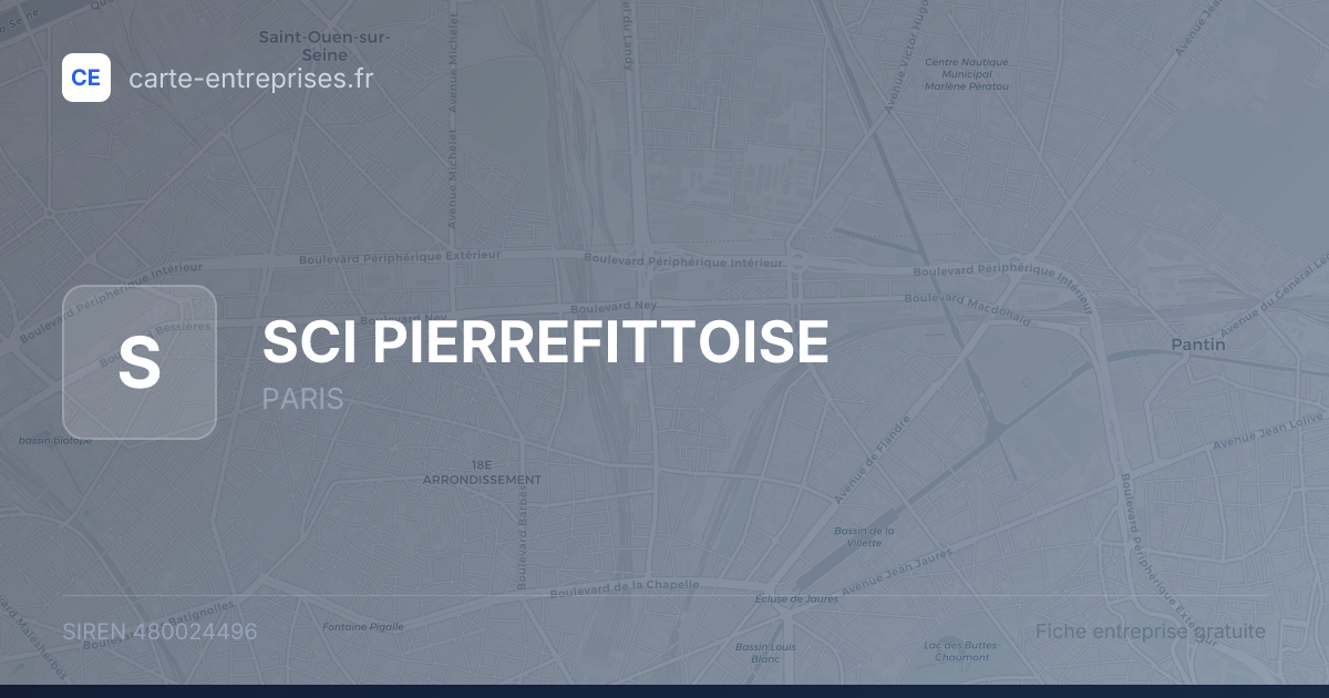 SCI PIERREFITTOISE — 480024496 — fiche entreprise