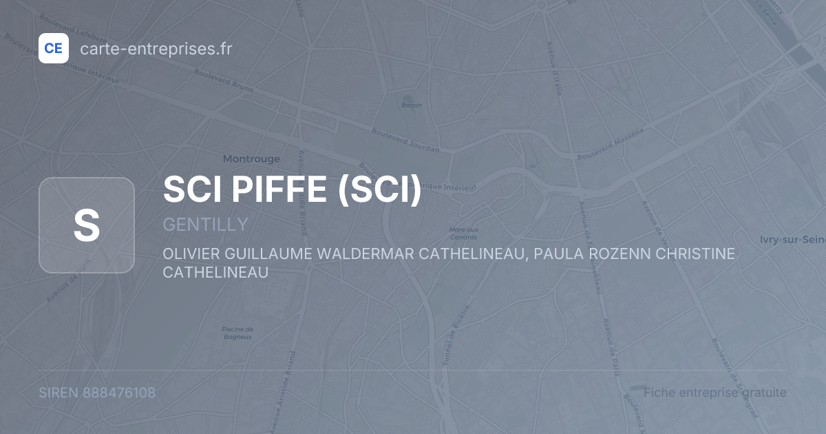 SCI PIFFE (SCI) — 888476108 — fiche entreprise