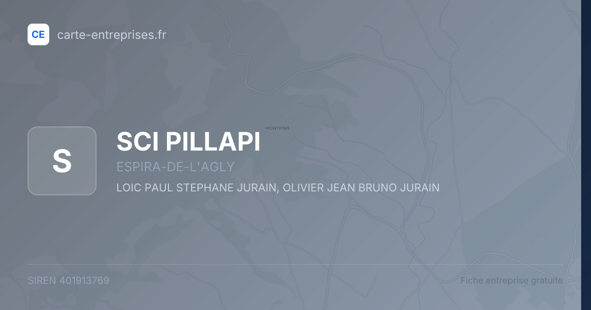 SCI PILLAPI — 401913769 — fiche entreprise
