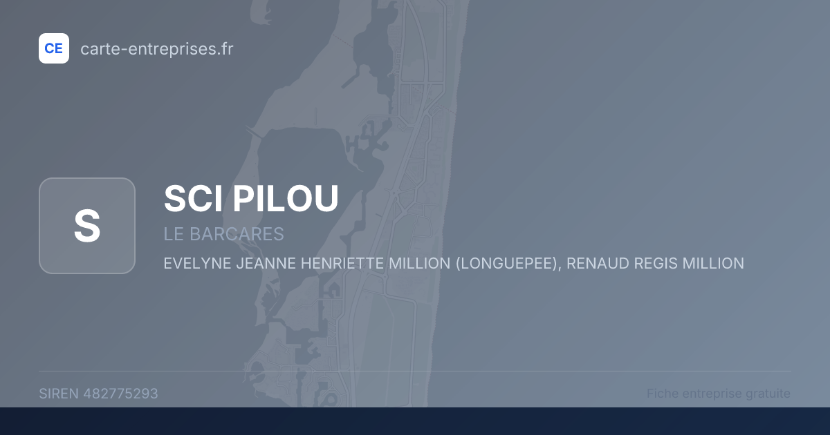SCI PILOU — 482775293 — fiche entreprise