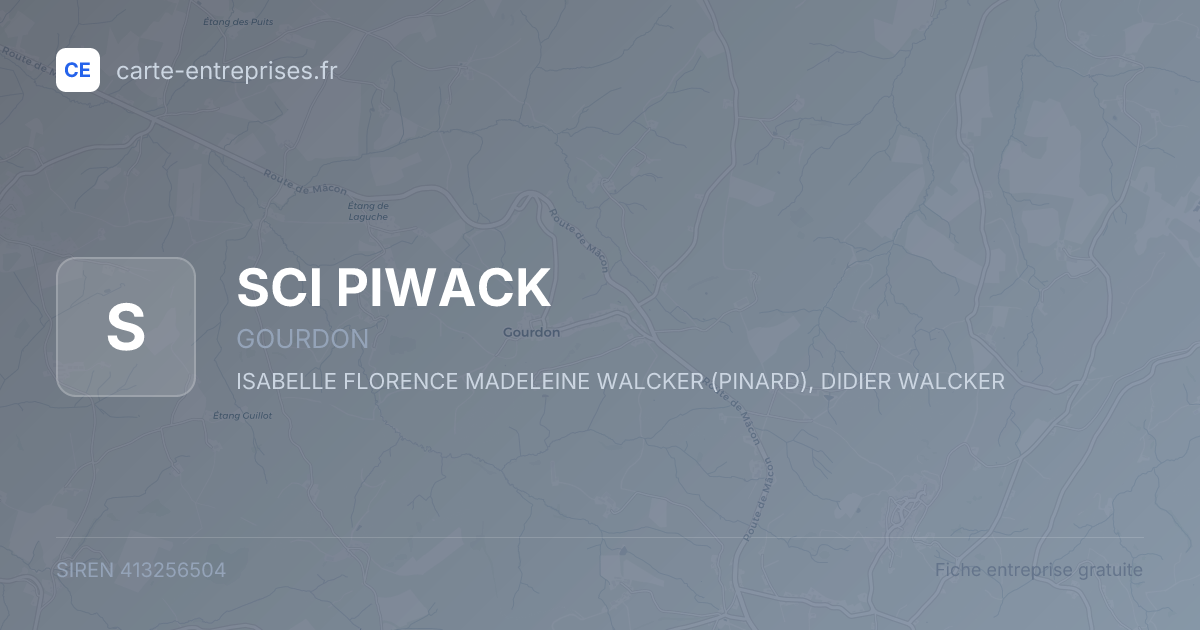 SCI PIWACK — 413256504 — fiche entreprise