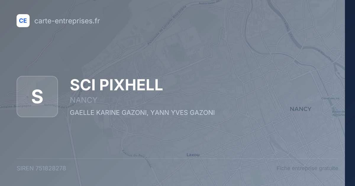 SCI PIXHELL — 751828278 — fiche entreprise
