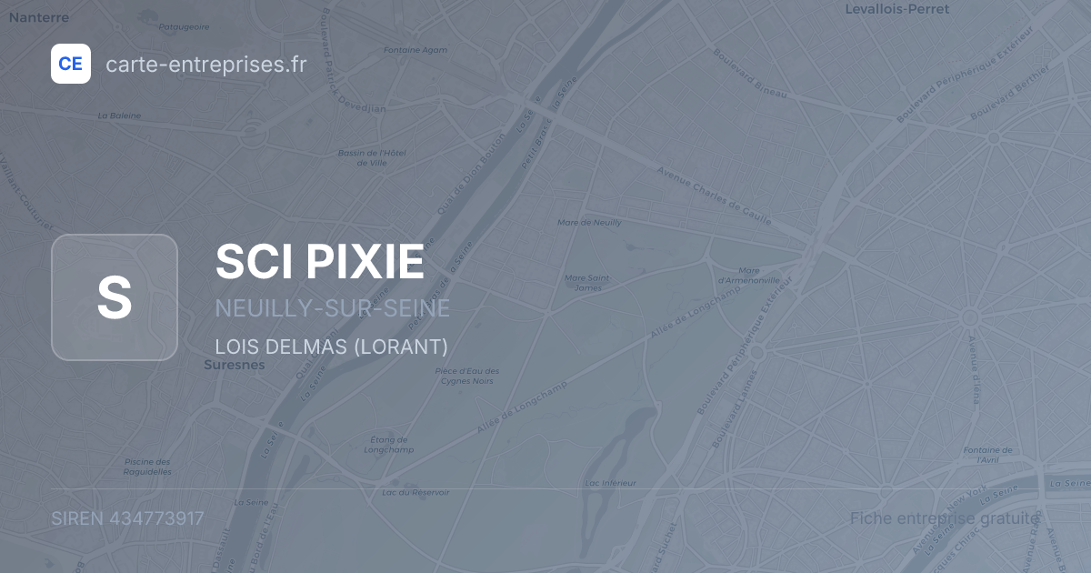 SCI PIXIE — 434773917 — fiche entreprise