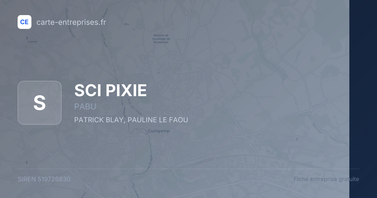 SCI PIXIE — 519726830 — fiche entreprise