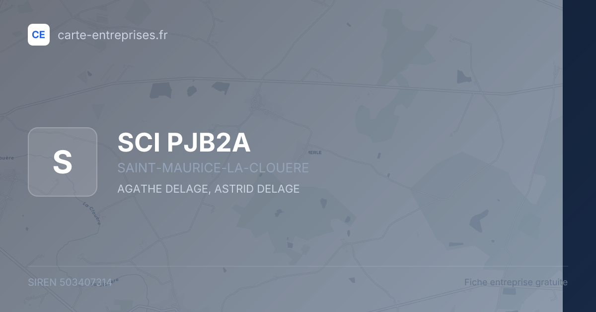 SCI PJB2A — 503407314 — fiche entreprise