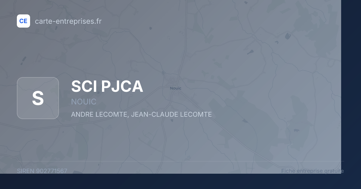 SCI PJCA — 902771567 — fiche entreprise
