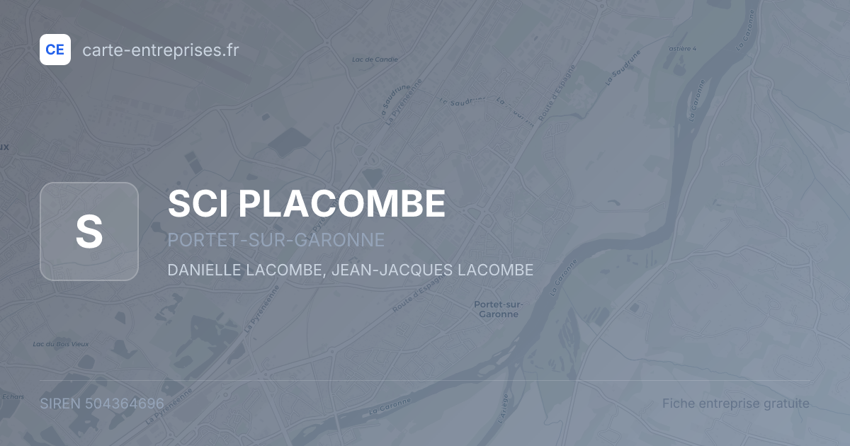 SCI PLACOMBE — 504364696 — fiche entreprise