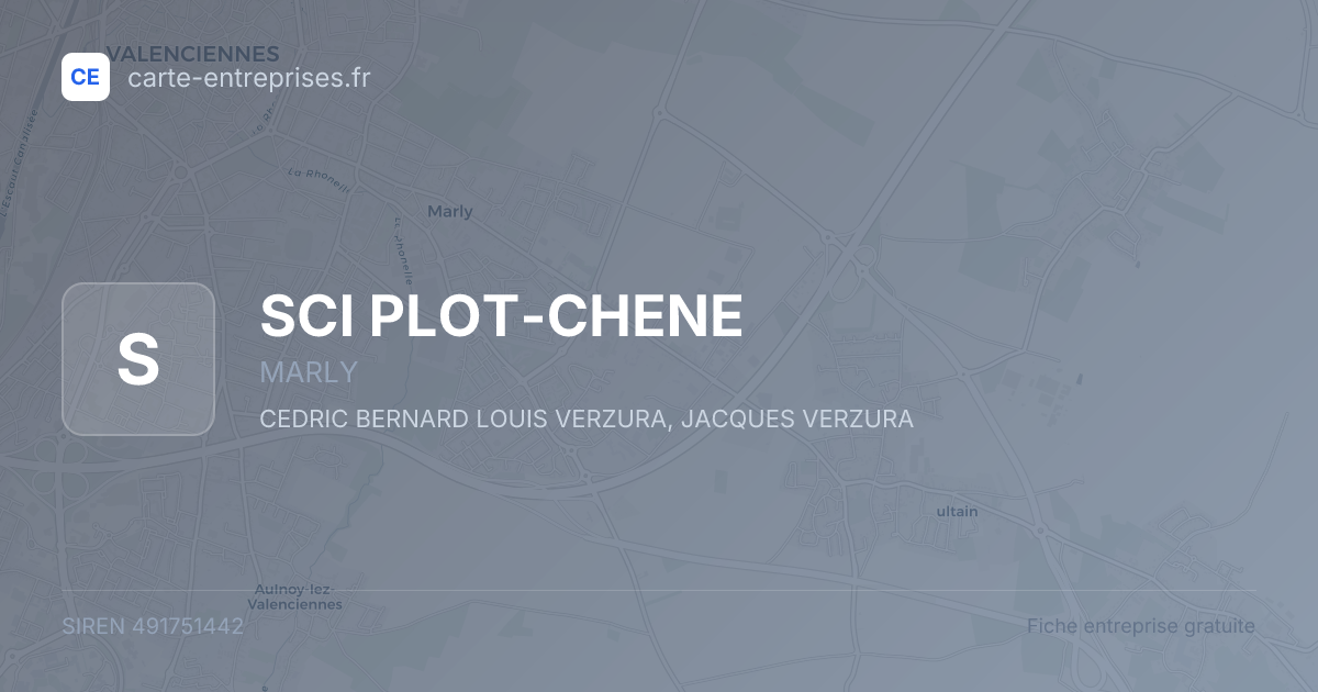 SCI PLOT-CHENE — 491751442 — fiche entreprise