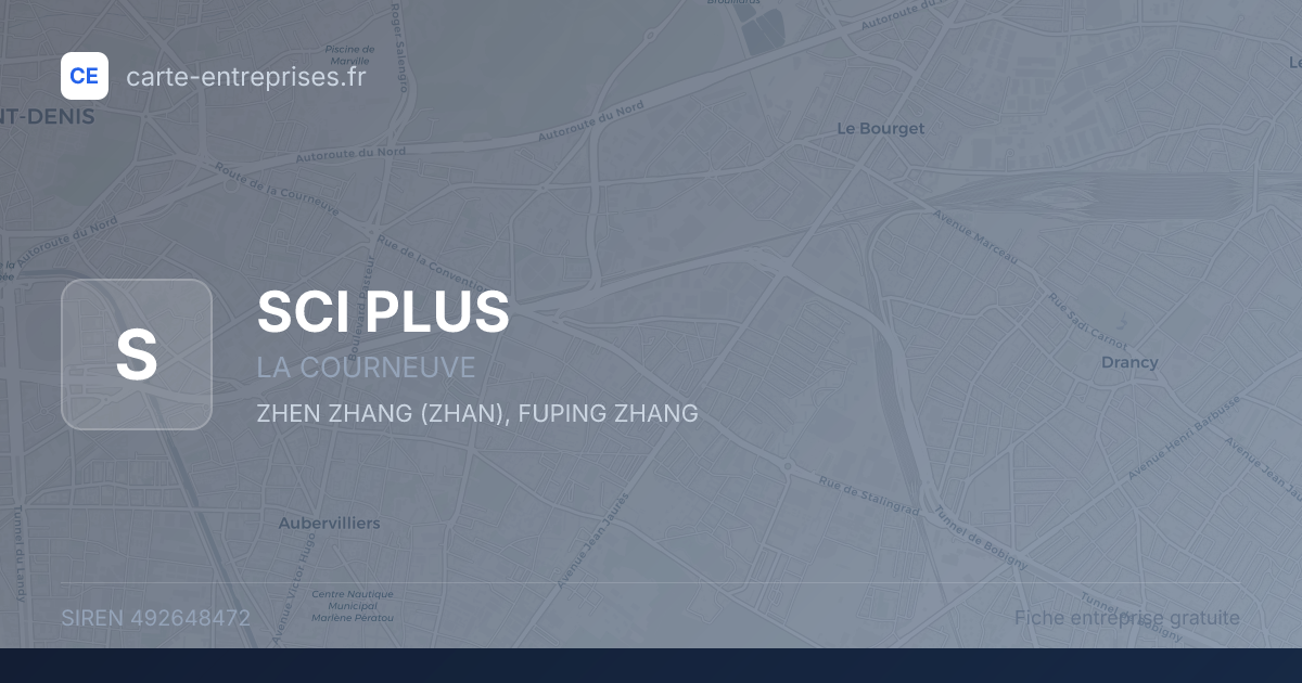 SCI PLUS — 492648472 — fiche entreprise