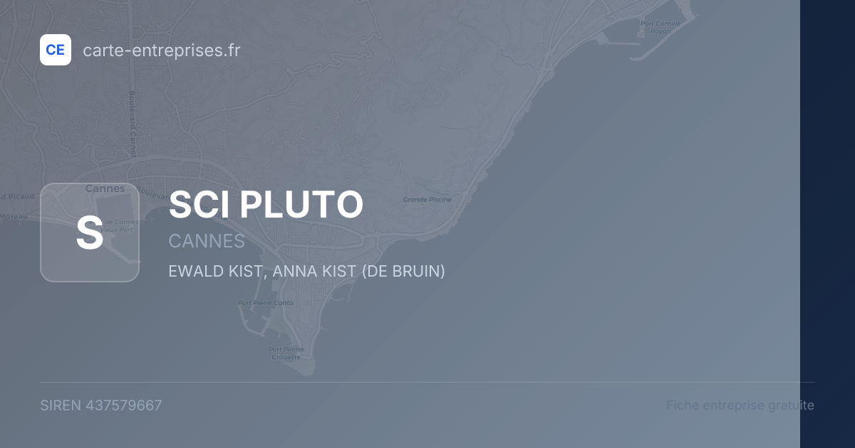 SCI PLUTO — 437579667 — fiche entreprise