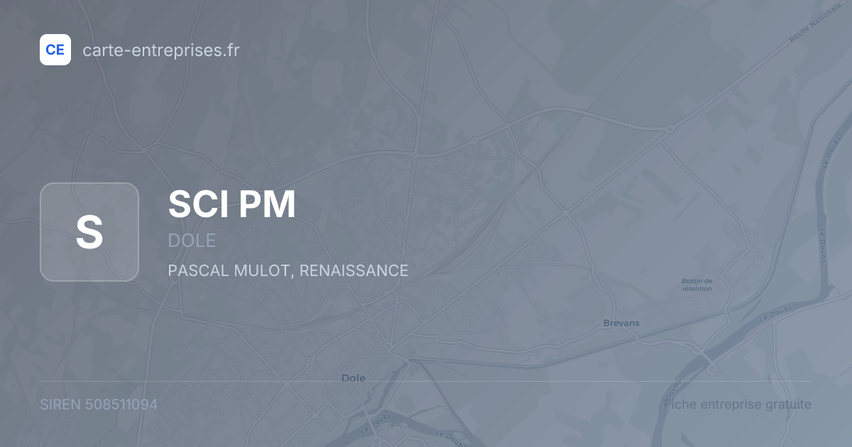 SCI PM — 508511094 — fiche entreprise