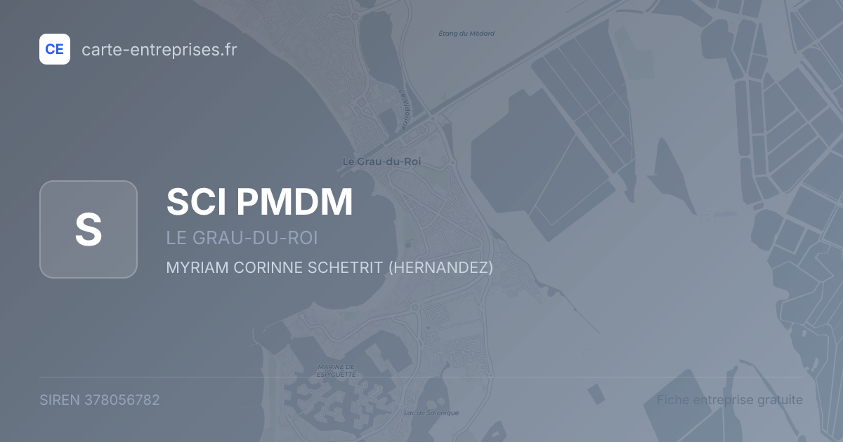 SCI PMDM — 378056782 — fiche entreprise