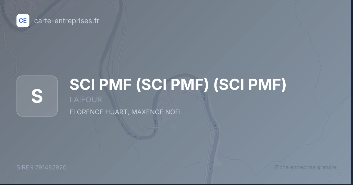 SCI PMF (SCI PMF) (SCI PMF) — 791482920 — fiche entreprise