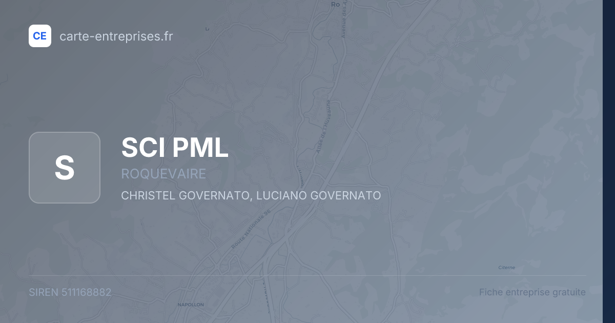 SCI PML — 511168882 — fiche entreprise