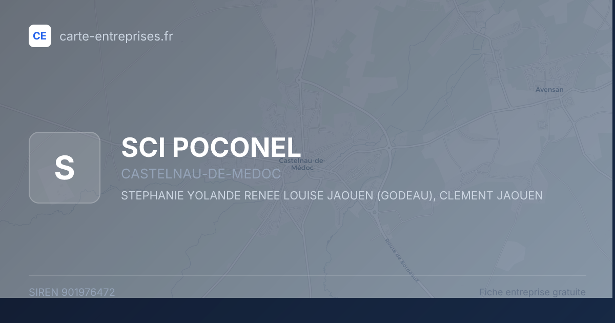 SCI POCONEL — 901976472 — fiche entreprise