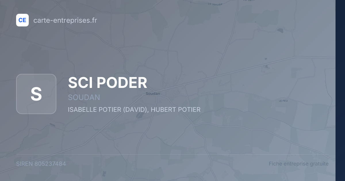 SCI PODER — 805237484 — fiche entreprise