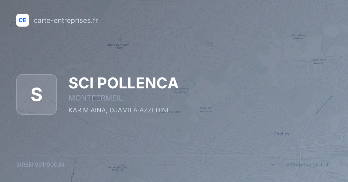 SCI POLLENCA — 991190034 — fiche entreprise