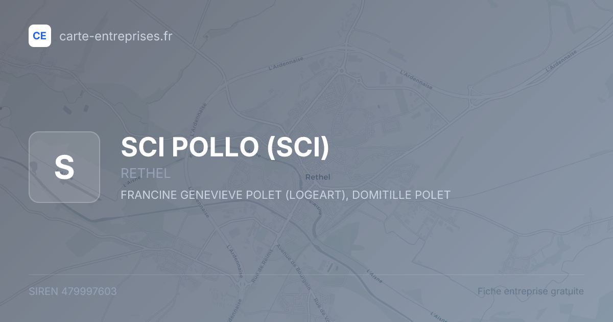 SCI POLLO (SCI) — 479997603 — fiche entreprise